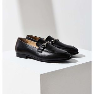Urban Outfitters Black Leather Loafers NEW